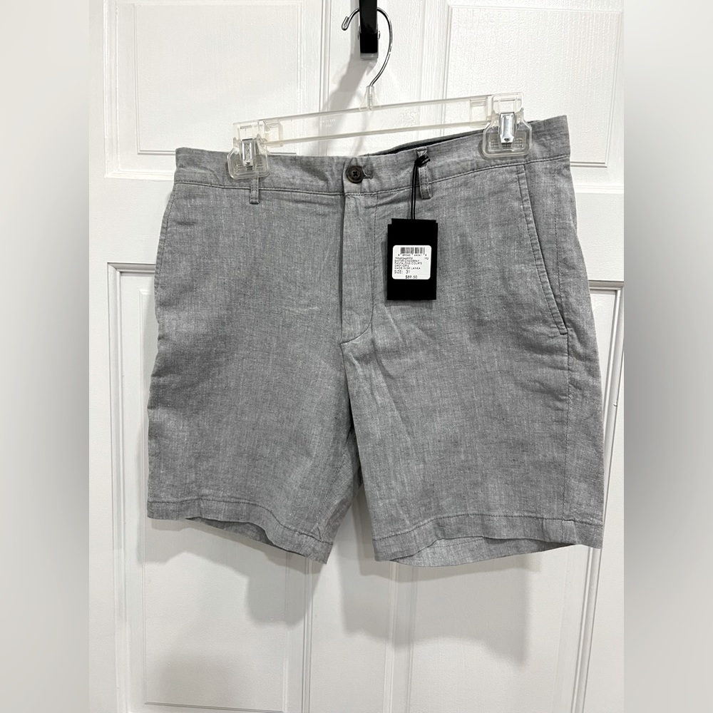 NWT Club Monaco gray chambray shorts sz 31